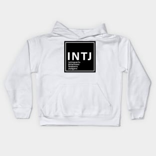 INTJ MBTI, 16 Personalities , black Kids Hoodie